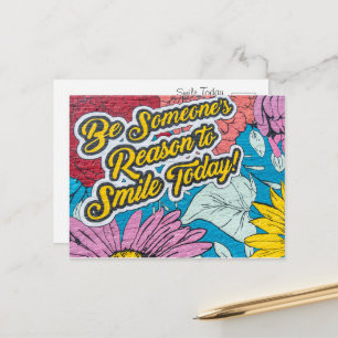 Cartão Postal Inspirador Positivo