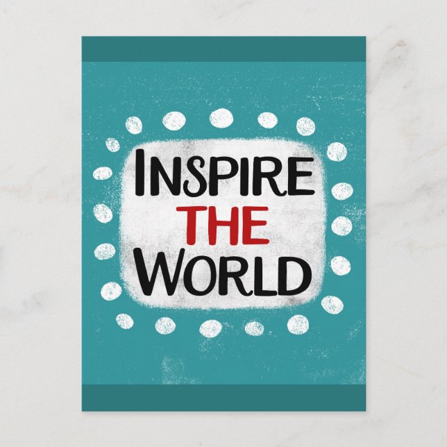 Cartão Postal Inspirar O Mundo (Frente)