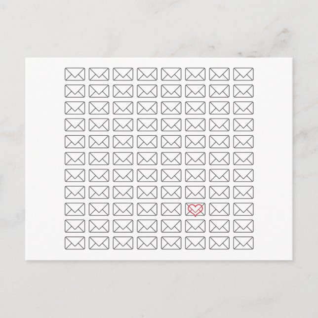 Cartão Postal Inspiration I Love you note (Frente)
