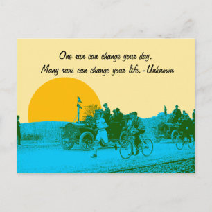 Cartão Postal Inspiration para Runner Jogger Running Race 1916 P