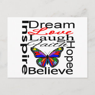 Cartão Postal Inspire Collage