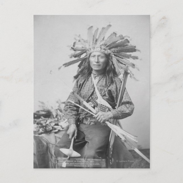 Cartão Postal Instigador da Revolta Indiana em Pine (Frente)