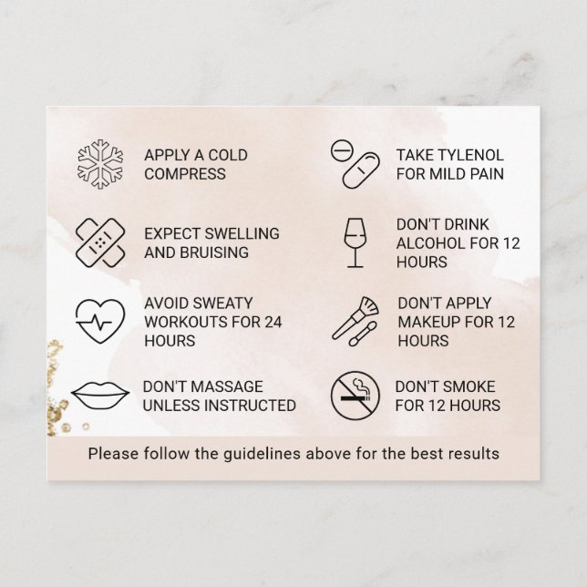 Cartão Postal Instrução de Pós-Cartão de Preenchimento (Verso)