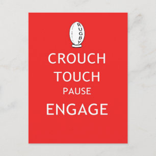 Cartão Postal Instruções de râguebi (antigas)