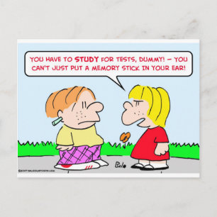 Cartão Postal instruções para testes de testes de pentes de memó