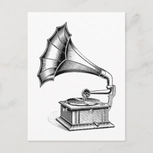 Cartão Postal Instrumento de música do jogador gravado de