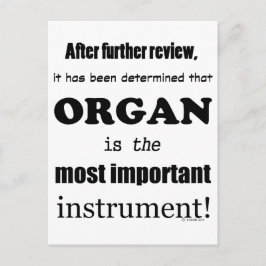 Cartão Postal Instrumento mais importante do órgão