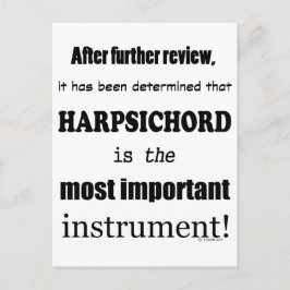 Cartão Postal Instrumento mais importante para o cravo