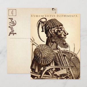 Cartão Postal Instrumentos de Sustentação Humana - Agricultura 