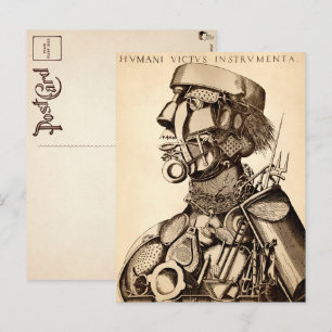 Cartão Postal Instrumentos de Sustentação Humana - Cozinhar