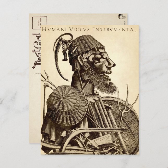 Cartão Postal Instrumentos de Sustento Humano - Agricultura (Frente/Verso)