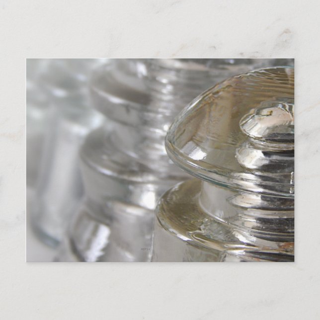 Cartão Postal Insuladores de vidro transparente (Frente)