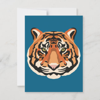 Cartão Postal Intense Tiger Eyes the Powerful Big Cat