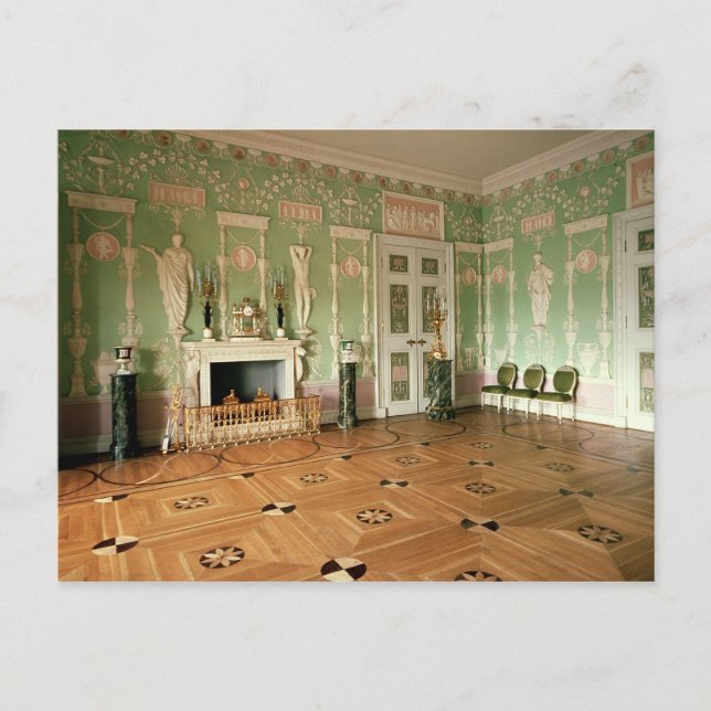 Cartão Postal Interior da Sala de Jantar Verde (Frente)