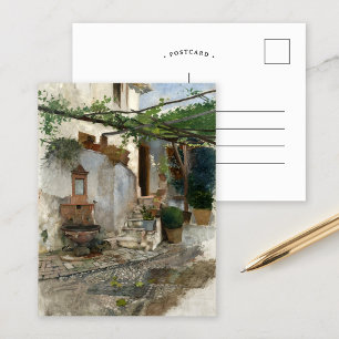 Cartão Postal Interior de Fazenda no Sul da Espanha   Hugo Birge