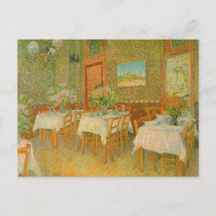 Cartão Postal Interior de um Restaurante por Vincent van Gogh