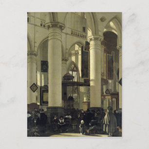 Cartão Postal Interior de uma igreja
