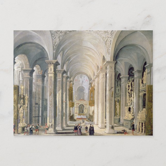 Cartão Postal Interior de uma Igreja 2 (Frente)