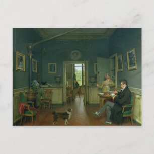 Cartão Postal Interior de uma sala de jantar, 1816