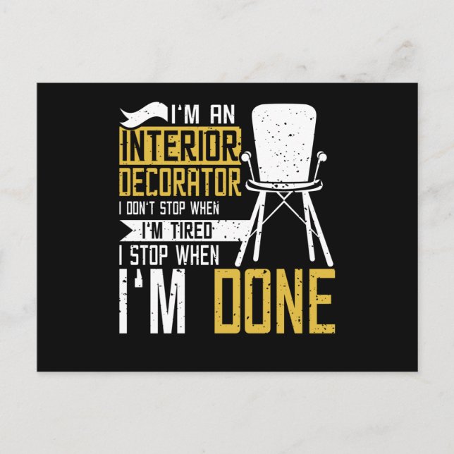Cartão Postal Interior Decorator (Frente)
