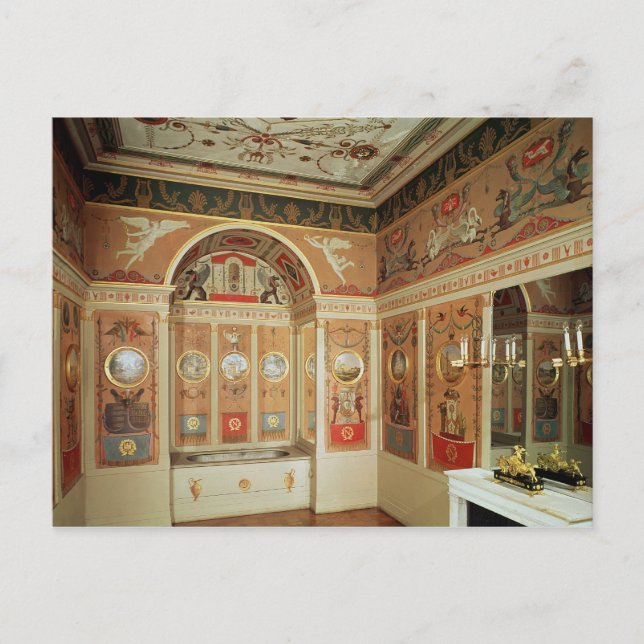 Cartão Postal Interior do banheiro de Napoleão, construído em 18 (Frente)
