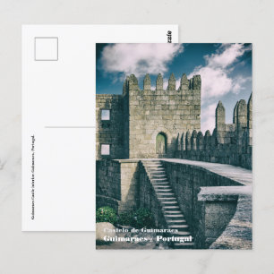 Cartão Postal Interior do Castelo de Guimaraes. Guimarães, Portu