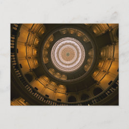 Cartão Postal Interior do Domo Histórico de Grande Arquitetura