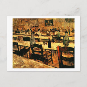 Cartão Postal Interior do restaurante em Arles, Vincent van Gogh