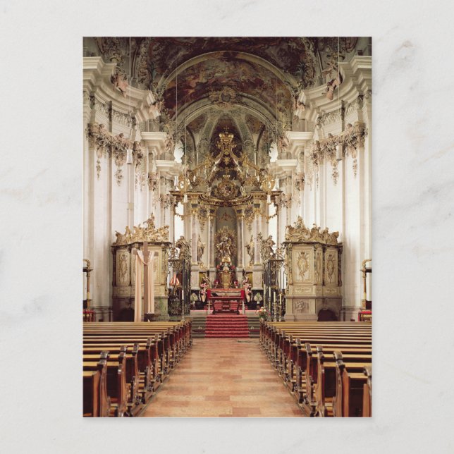 Cartão Postal Interior, projetado por Balthasar Neumann 1734-54 (Frente)