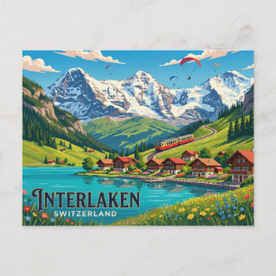 Cartão Postal Interlaken Suíça