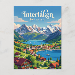 Cartão Postal Interlaken Suíça
