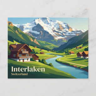 Cartão Postal Interlaken Suíça