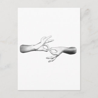 Cartão Postal Intérprete do ASL