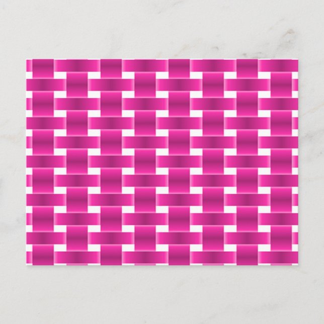 Cartão Postal Intertravamento rosa ativado (Frente)