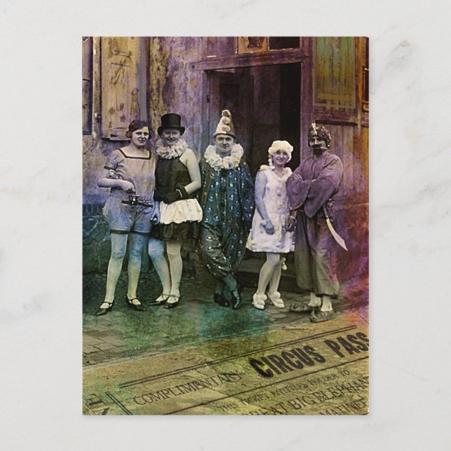 Cartão Postal Intervalo no circo (Frente)