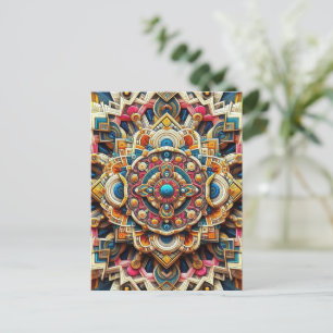 Cartão Postal Intrair padrões geométricos