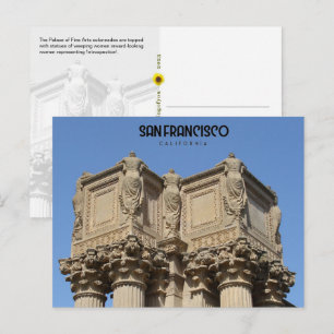 Cartão Postal 'Introspecção', The Palace of Fine Arts, CA -