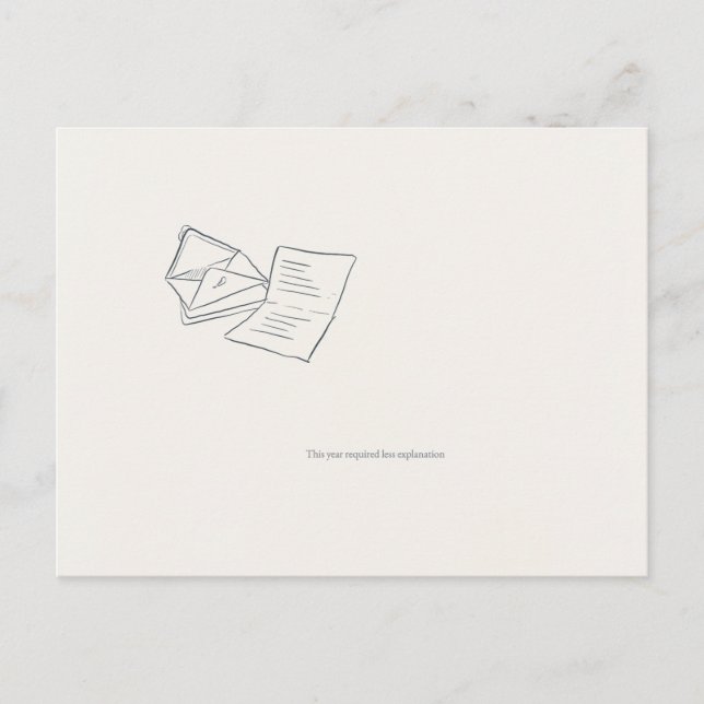 Cartão Postal Introvert Quiet Solitude Minimalist Art Postcard (Frente)