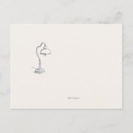 Cartão Postal Introvert Quiet Solitude Minimalist Art Postcard