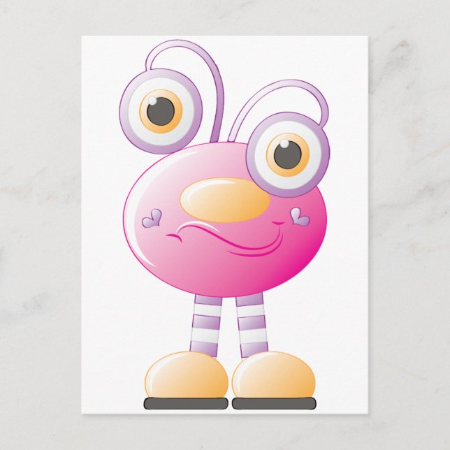 Cartão Postal Invasão de alienígenas para Meninas 1 (Frente)