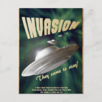 Invasão do OVNI - Poster do Vintage Movie
