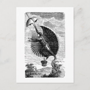 Cartão Postal Invenção Vintage, Vitória, das Máquinas Voadoras V