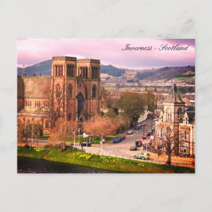 Cartão Postal Inverness, Capital das Terras Altas da Escócia, Es