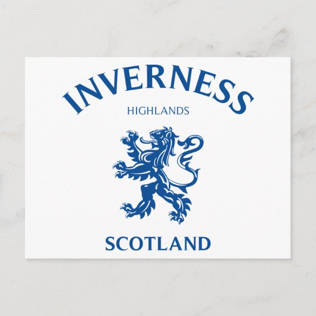 Cartão Postal INVERNESS Scotland (Frente)