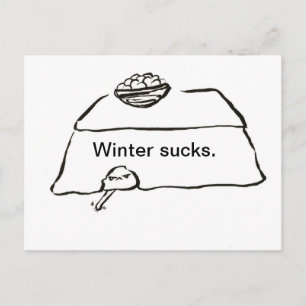 Cartão Postal Inverno é uma porcaria