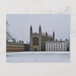 Cartão Postal Inverno em Cambridge, Reino Unido