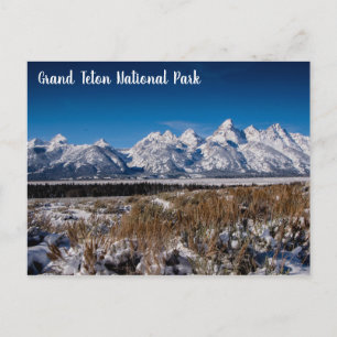 Cartão Postal Inverno em Grand Teton NP