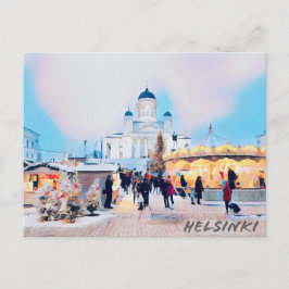 Cartão Postal Inverno em Helsínquia