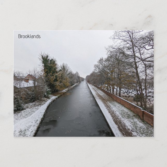 Cartão Postal Inverno em Manchester (Frente)