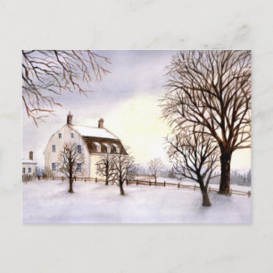 Cartão Postal Inverno em Nova Inglaterra